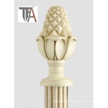 Wood Curtain Pipe & Single or Double Curtain Rod (curtain track)